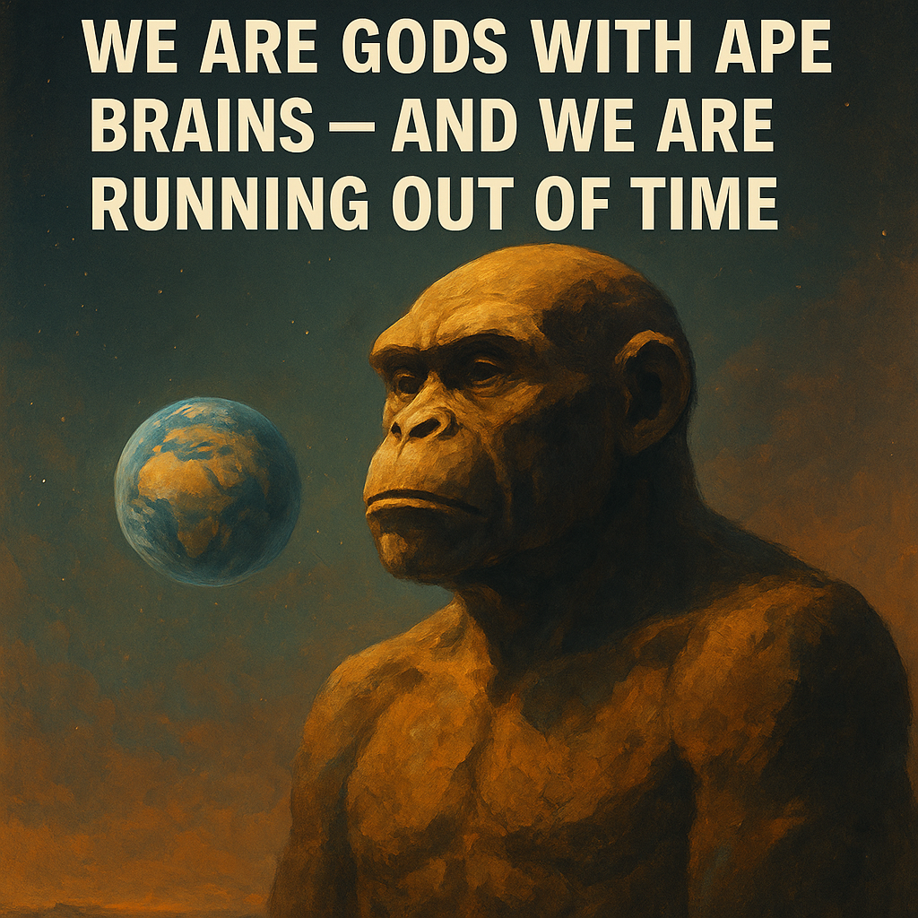 We Are Gods With Ape Brains — And We Are Running Out of Time
