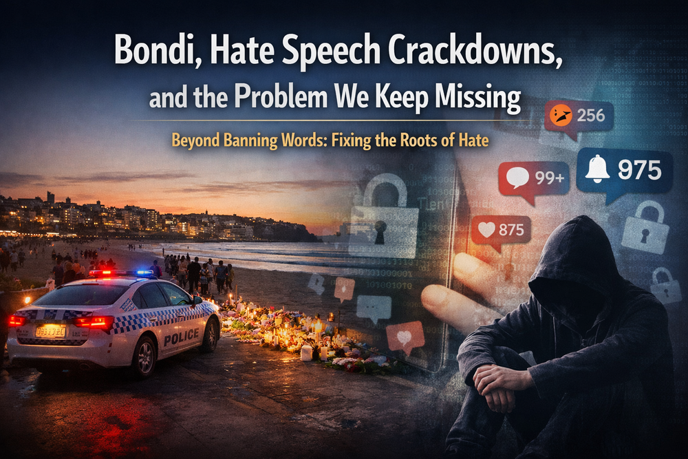 Bondi, Hate Speech Crackdowns, and the Problem We Keep Missing