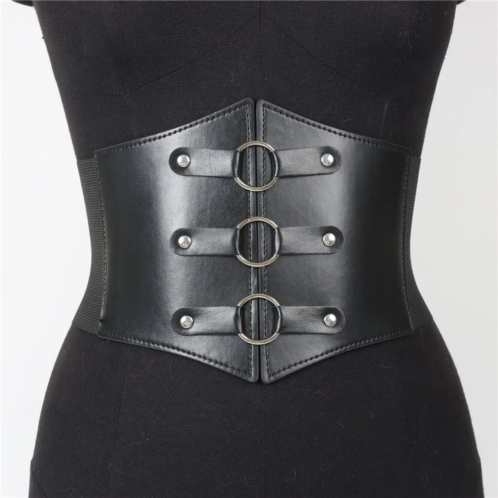 Medieval Corset Belt Waistband Women Steampunk PU Leather Harness Body Belt Anime Cosplay Viking Pirate Girdle Accessories