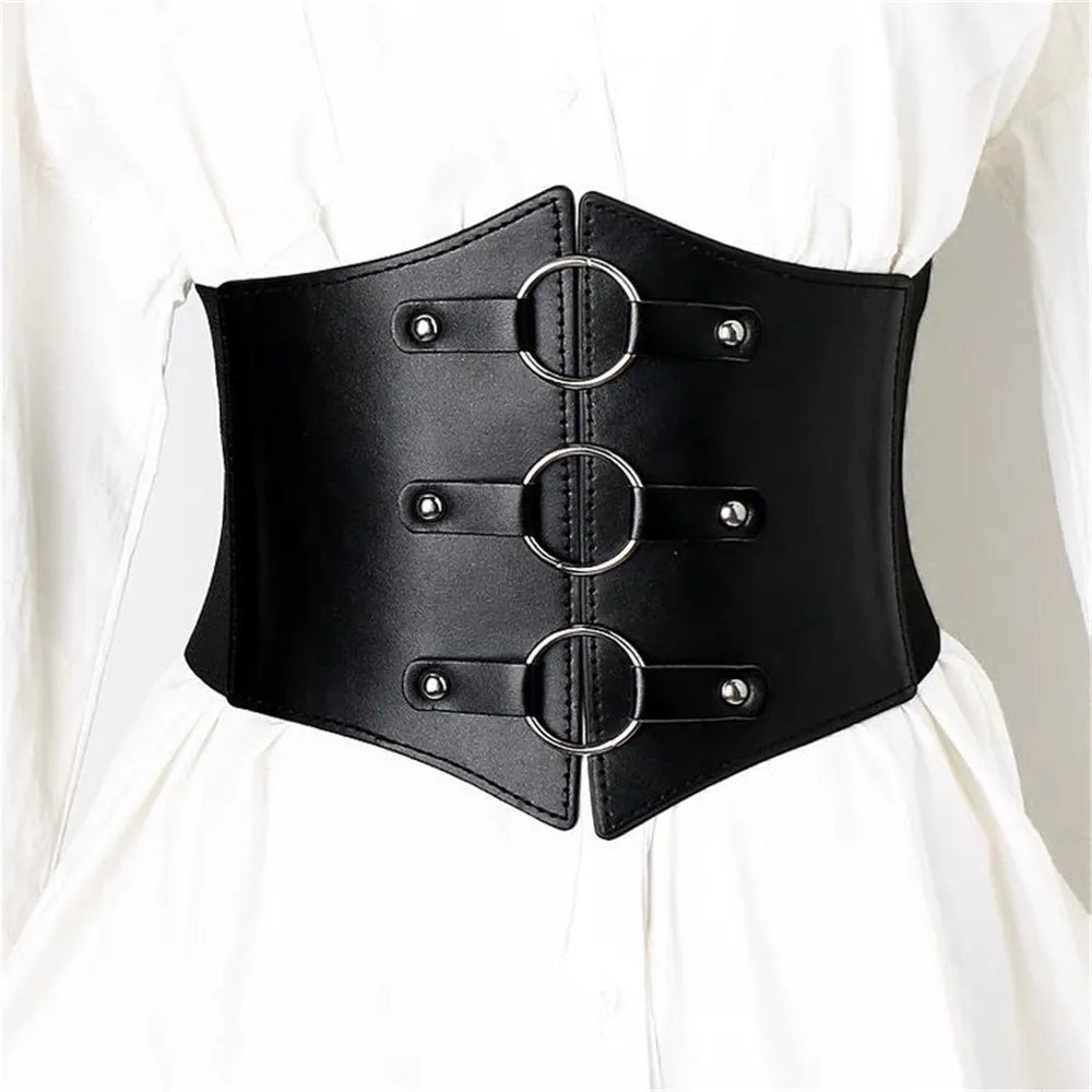 Medieval Corset Belt Waistband Women Steampunk PU Leather Harness Body Belt Anime Cosplay Viking Pirate Girdle Accessories