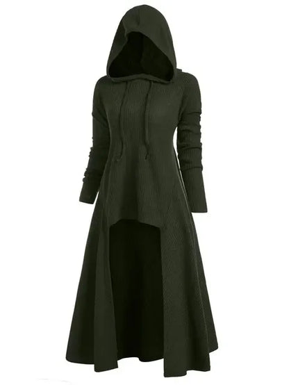 Cosplay Witch Tunic Hooded Robe Cloak Knight Gothic Women Halloween Holiday Evening Dress Up Party Fancy Dress Masquerade Ball