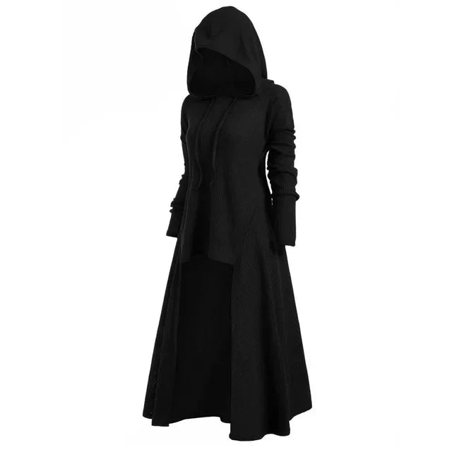 Cosplay Witch Tunic Hooded Robe Cloak Knight Gothic Women Halloween Holiday Evening Dress Up Party Fancy Dress Masquerade Ball