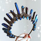 Witch accessories jewelry moon wicca wizard crown headband dark blue black headband gift