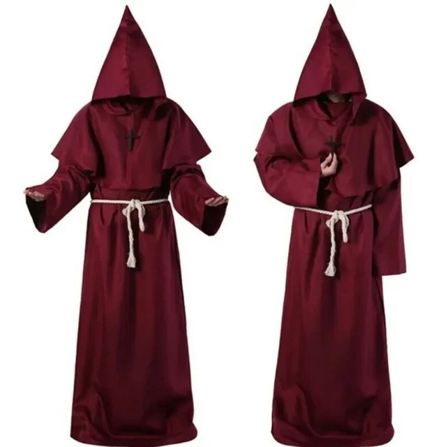 Halloween cosplay costumes Ancient Costume Medieval Monk Robe Clothing for Costumes