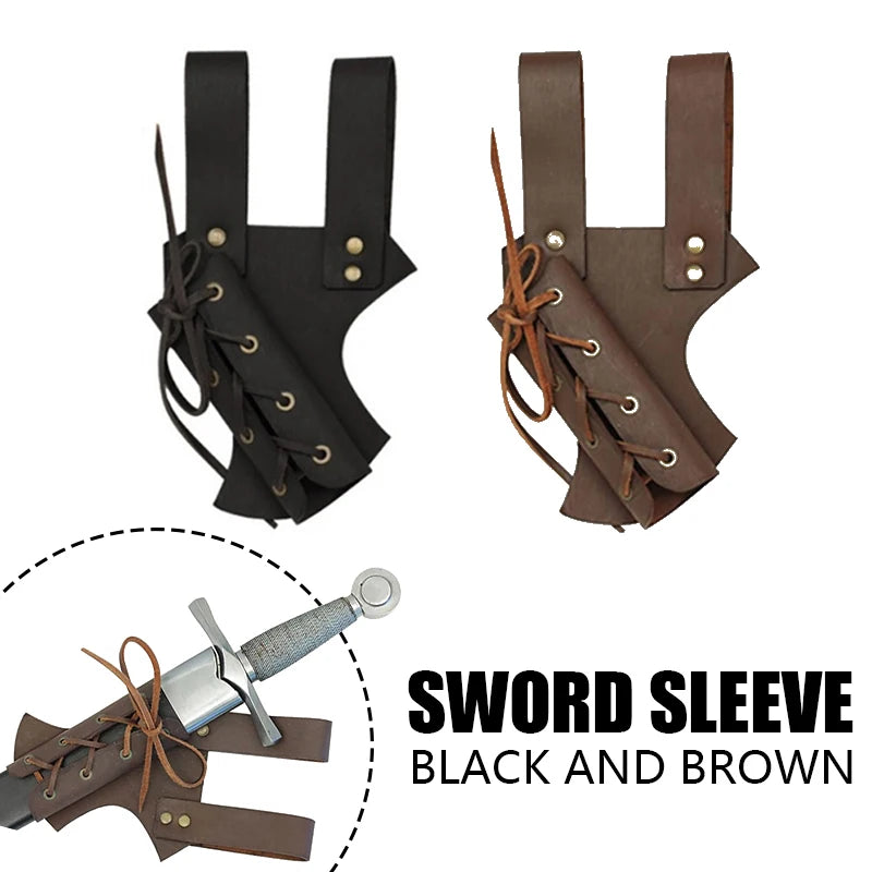 Holster Medieval Shoulder Strap Sword Holder Sheath Scabbard For Adult Men Larp Knight Weapon Cosplay Gear Rapier Ring Belt Men