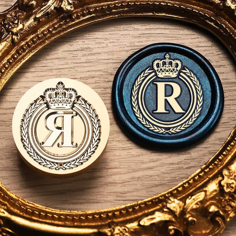 Crown Monogram Wax Stamp