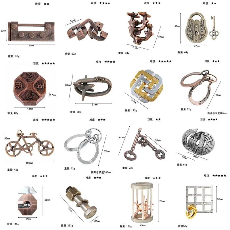 Metal Brainteasers & Puzzles