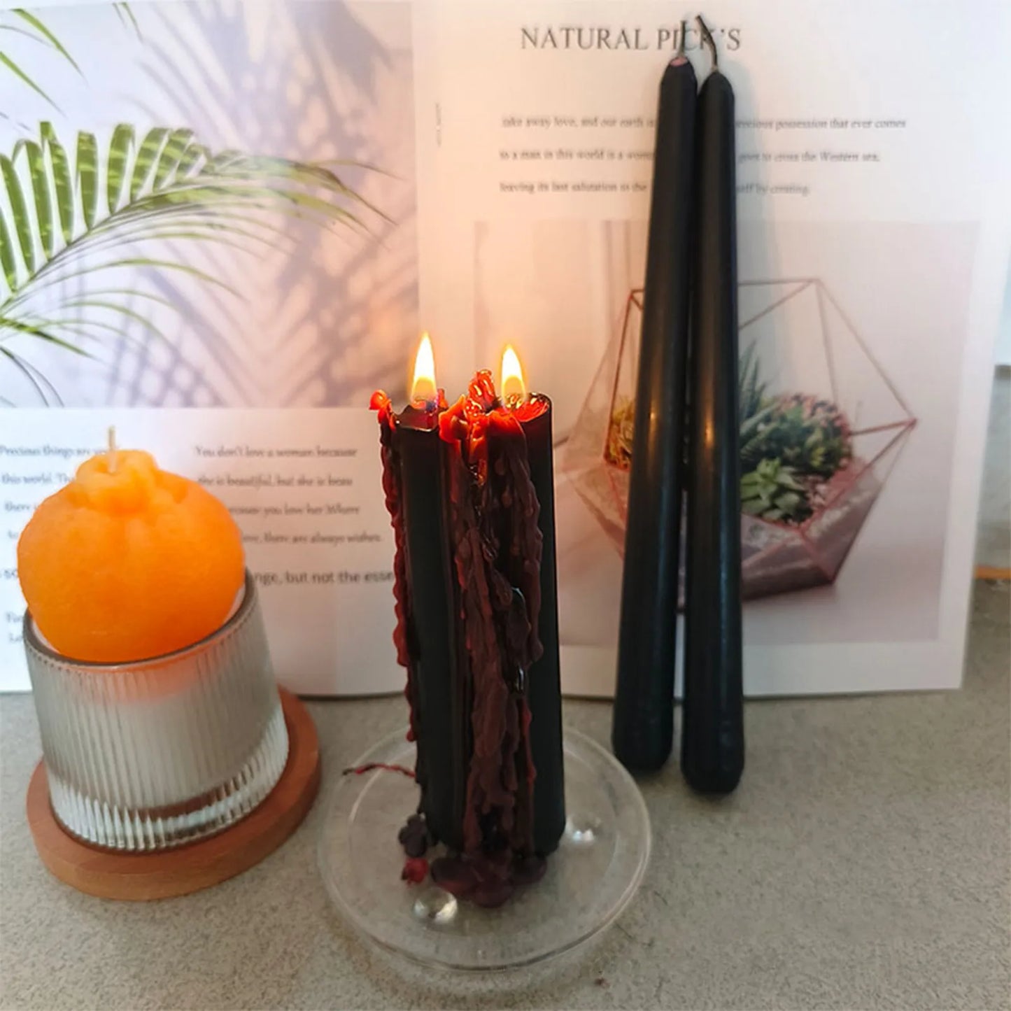 Gothic Drip Candles