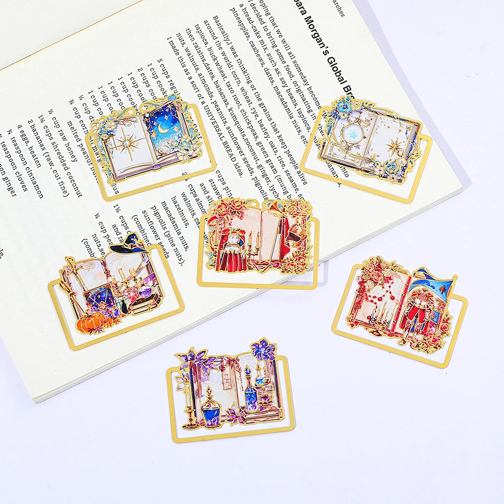 Vintage Gold Metal Bookmarks