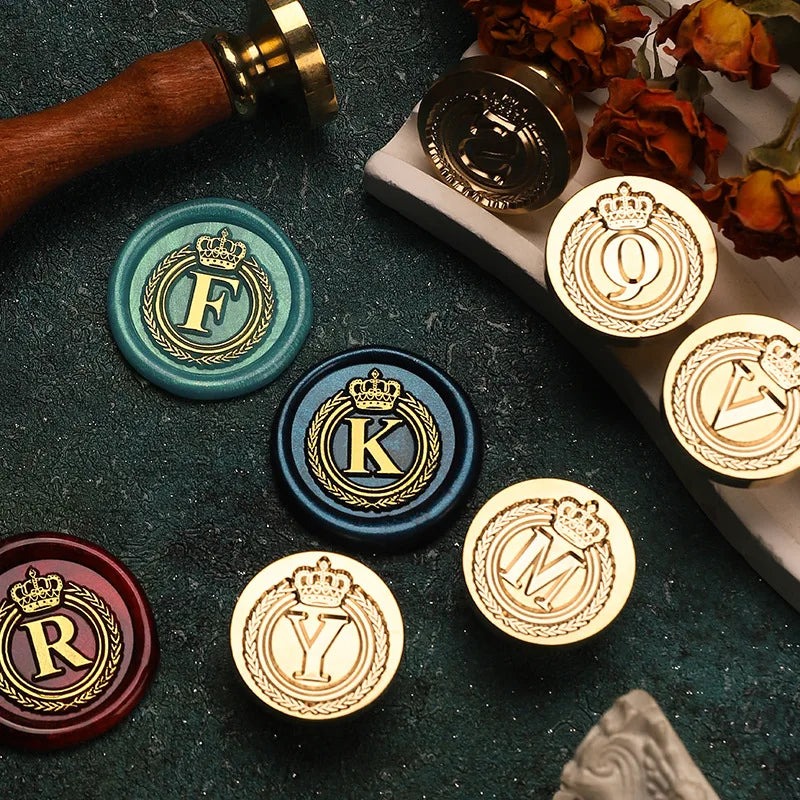 Crown Monogram Wax Stamp