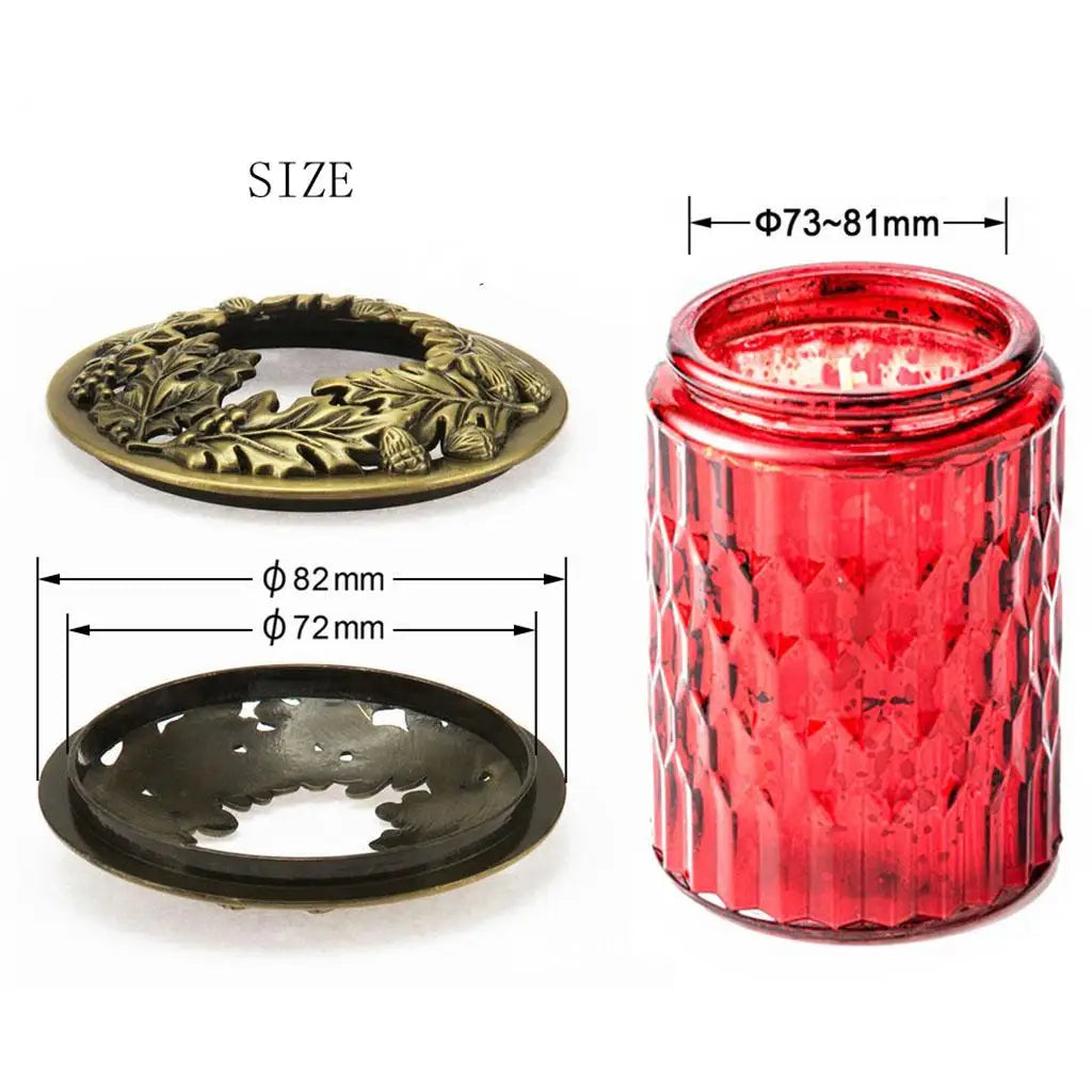 Vintage Metal Candle Topper