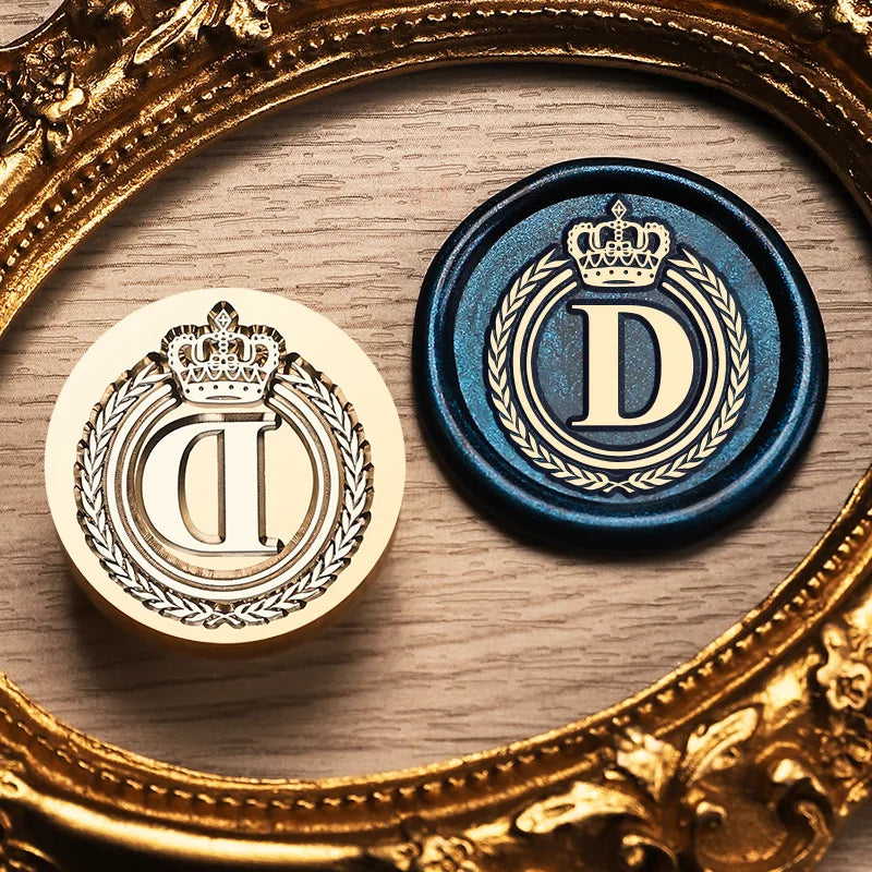 Crown Monogram Wax Stamp