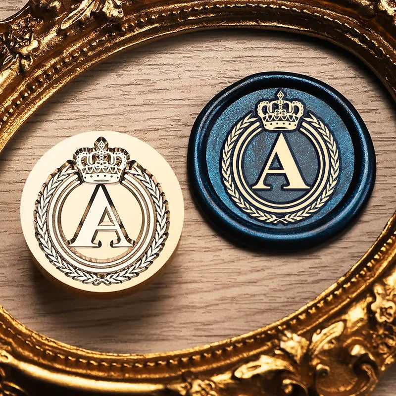 Crown Monogram Wax Stamp