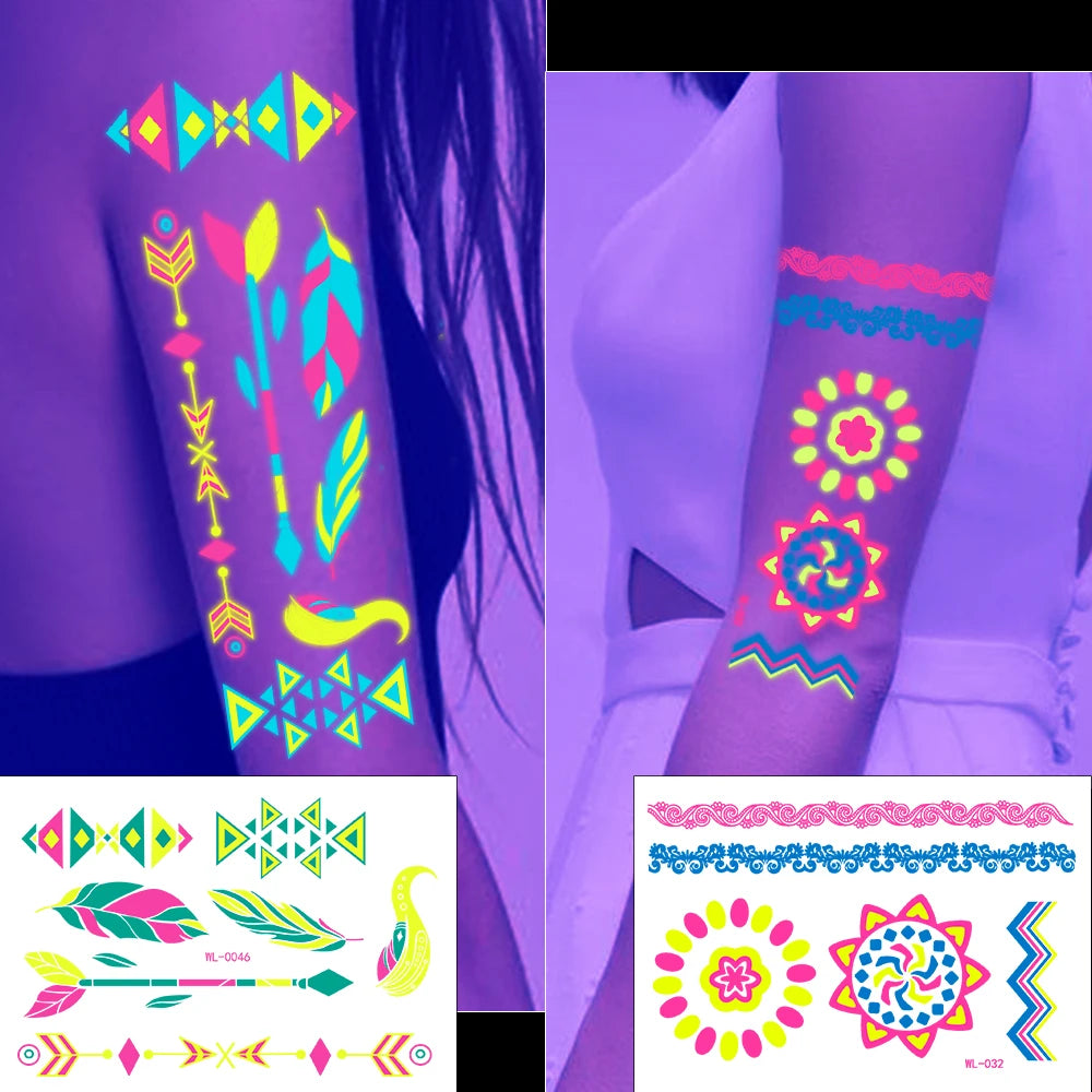 Luminous Face & Body Tattoos