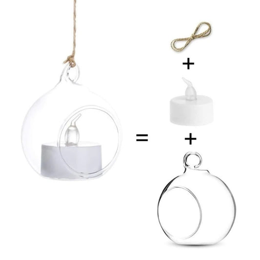 Hanging Glass Tealight Holders
