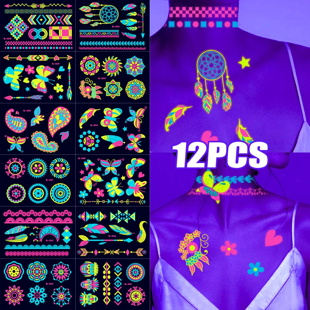 Luminous Face & Body Tattoos