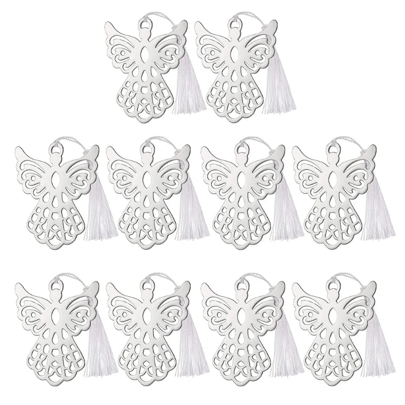 10pcs Steel Angel Bookmark Set
