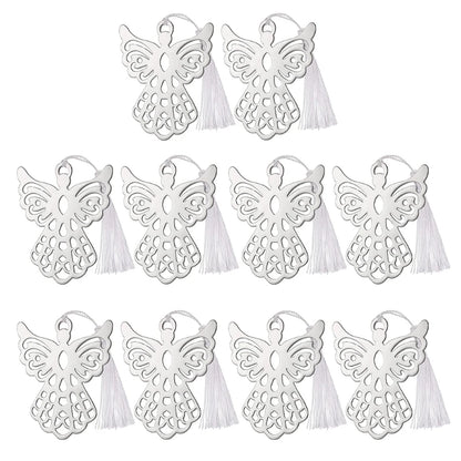 10pcs Steel Angel Bookmark Set