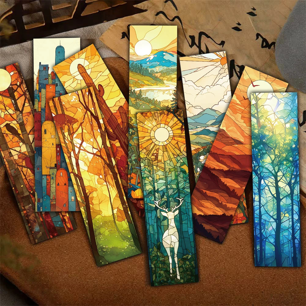 30 Stained Glass Bookmarks