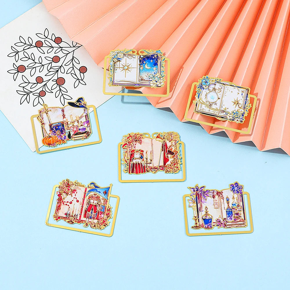 Vintage Gold Metal Bookmarks