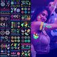 Luminous Face & Body Tattoos