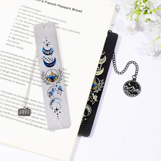 Metal Moon Phases Bookmark