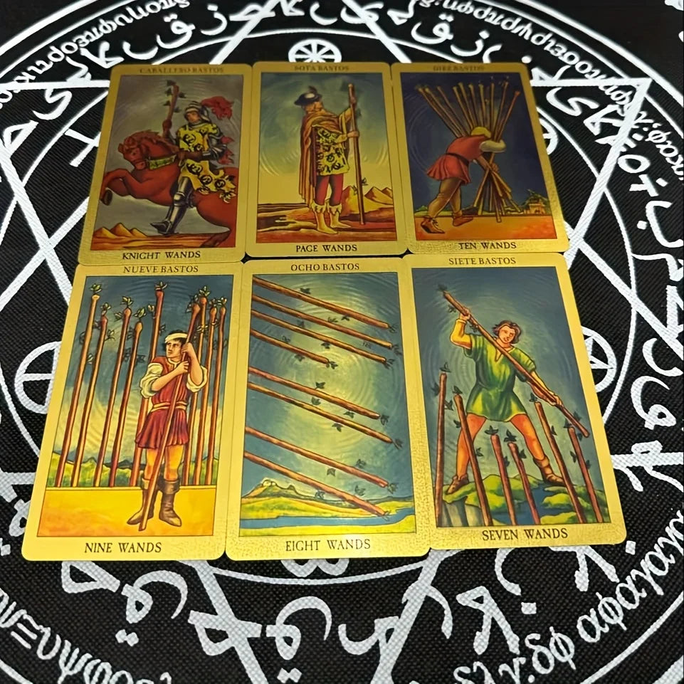 Spanish Gold Foil Tarot Deck