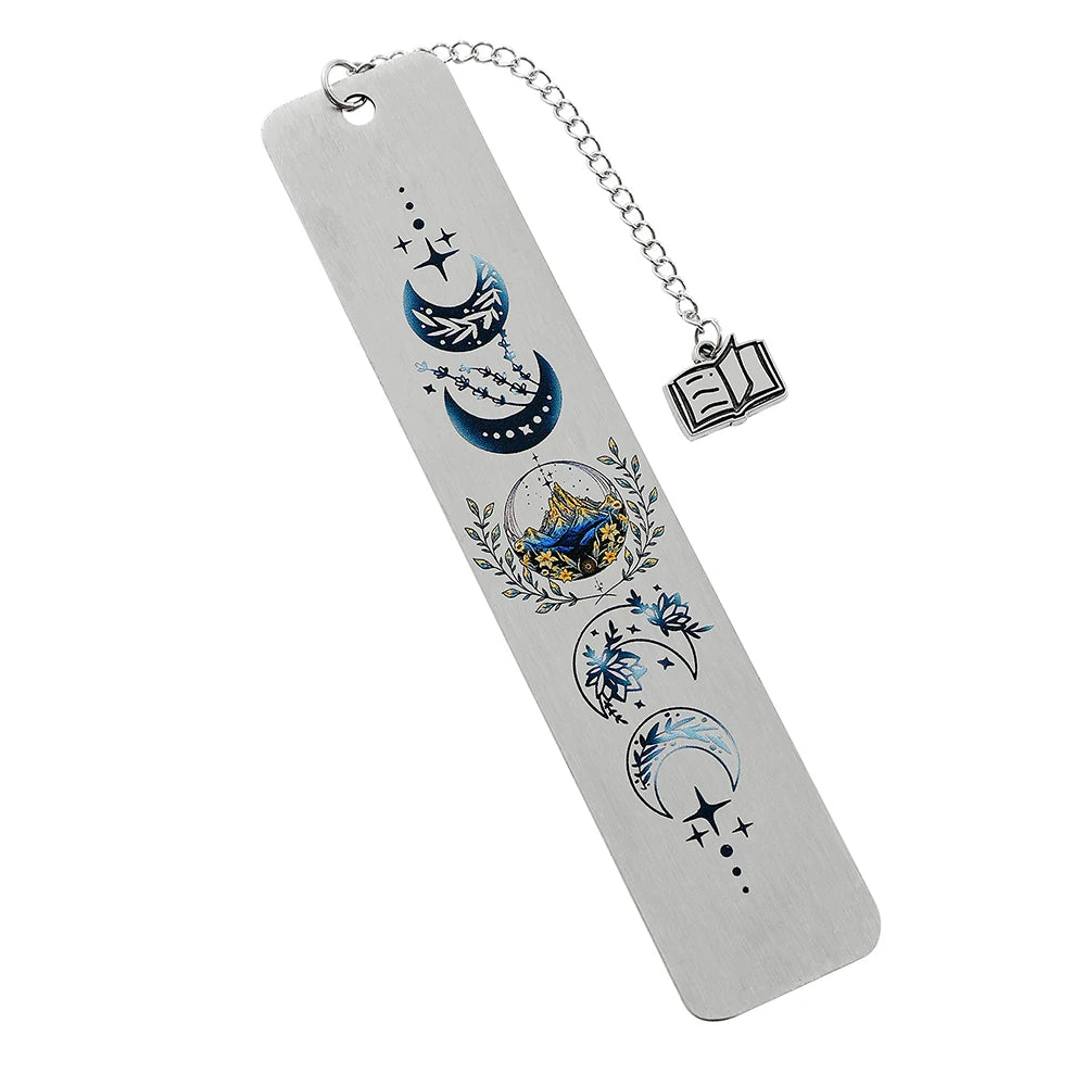 Metal Moon Phases Bookmark