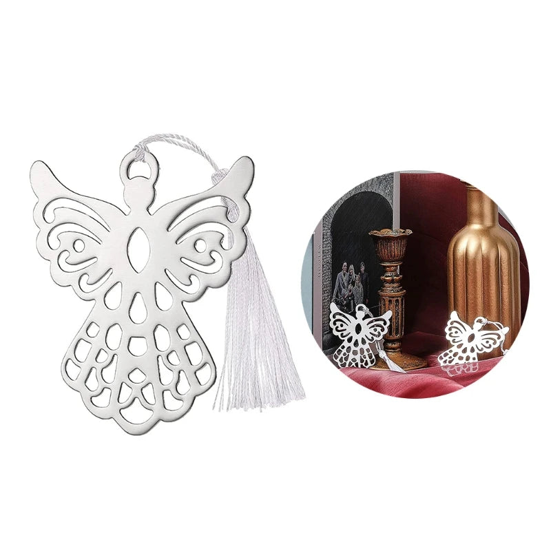 10pcs Steel Angel Bookmark Set