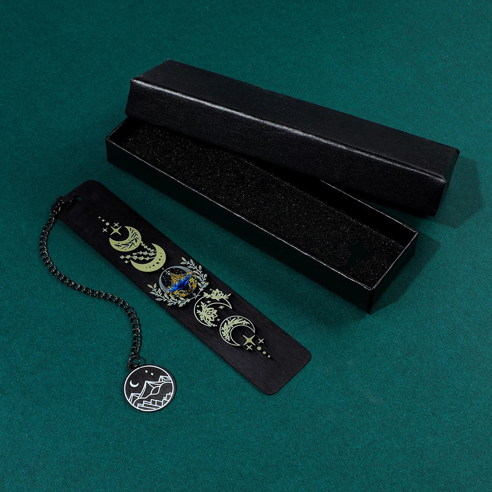 Metal Moon Phases Bookmark