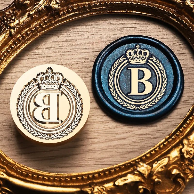 Crown Monogram Wax Stamp