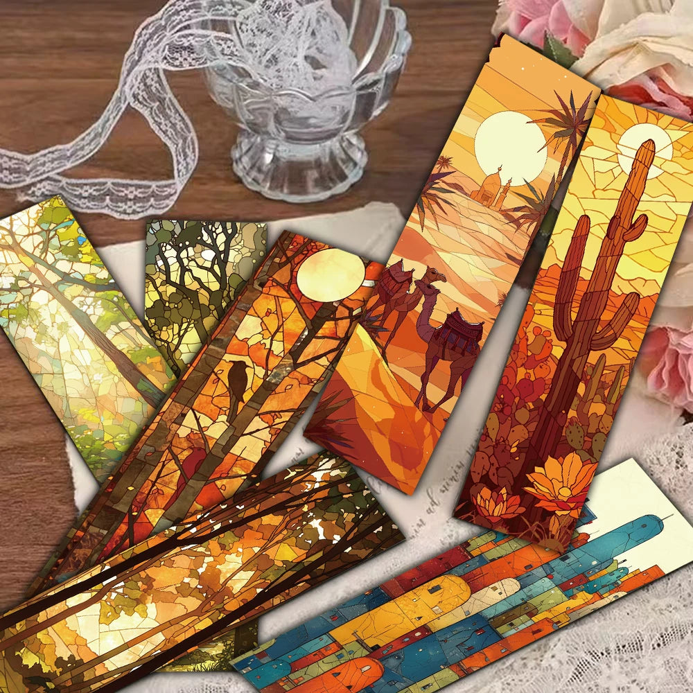 30 Stained Glass Bookmarks