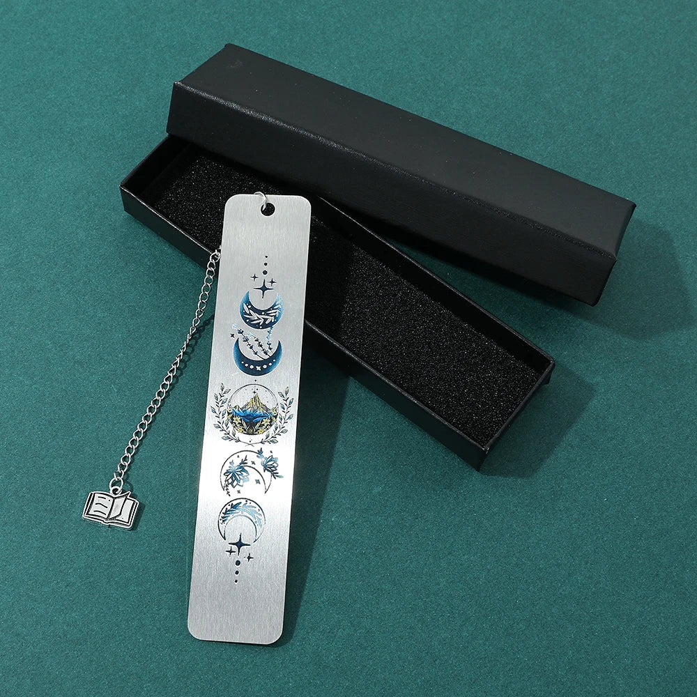 Metal Moon Phases Bookmark