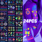 Luminous Face & Body Tattoos