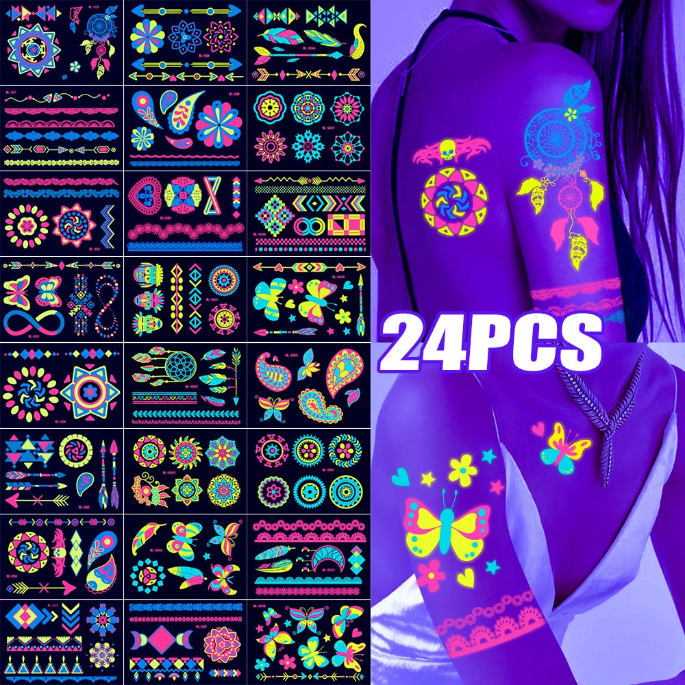 Luminous Face & Body Tattoos