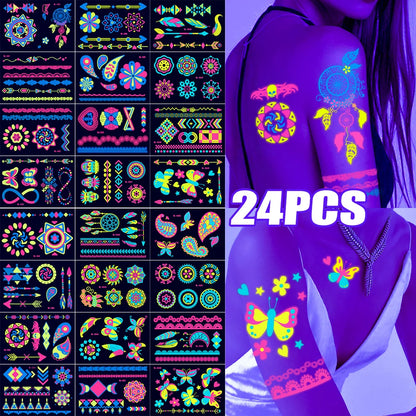 Luminous Face & Body Tattoos