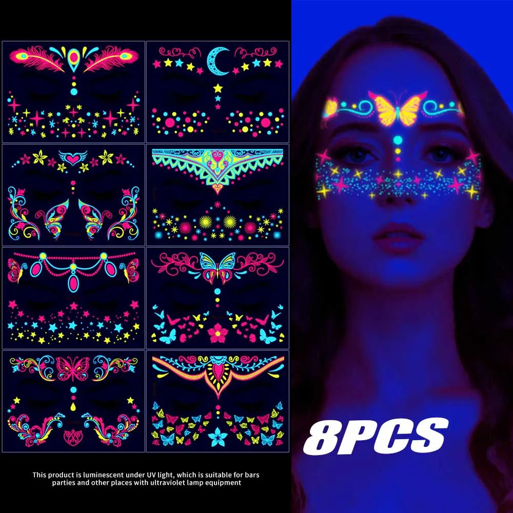Luminous Face & Body Tattoos