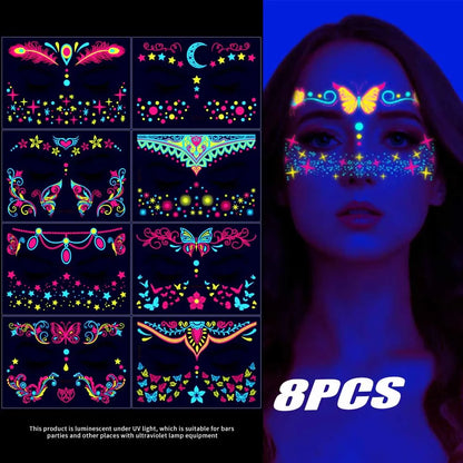 Luminous Face & Body Tattoos