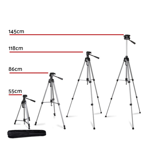 Weifeng Professional Camera Tripod Stand Mount DSLR Travel Adjustable 55-145cm