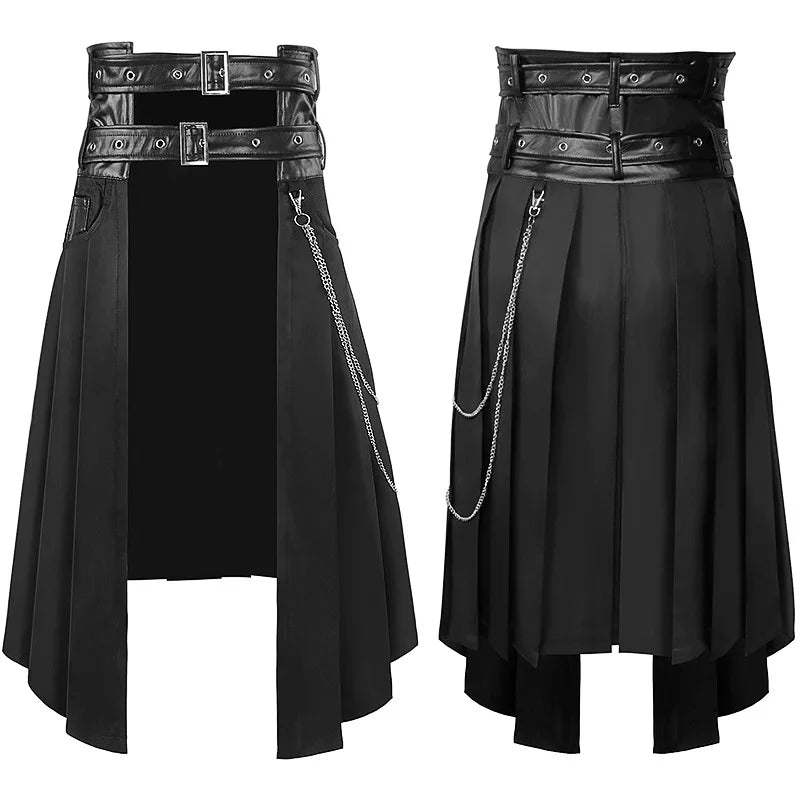 Unisex leather skirt