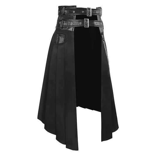 Unisex leather skirt