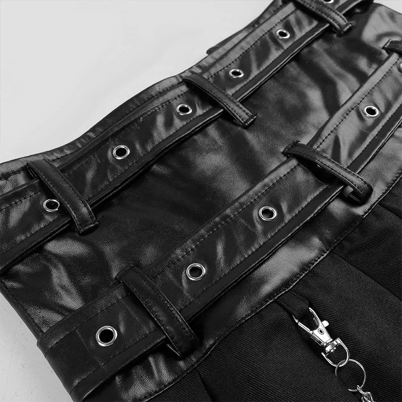 Unisex leather skirt