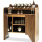 Contemporary Wooden Drinks Cabinet Wine Rack with Bottle Holders