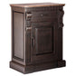 Iron Sideboard Buffet Cabinet with Drawer Storage and Wood Top