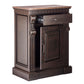 Iron Sideboard Buffet Cabinet with Drawer Storage and Wood Top