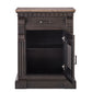 Iron Sideboard Buffet Cabinet with Drawer Storage and Wood Top