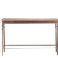 Wooden Iron Narrow Hallway Console Table with Finial Legs