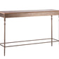 Wooden Iron Narrow Hallway Console Table with Finial Legs