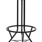 Industrial Wooden Iron Swivel Bar Stool - Black Rustic