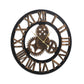 Artiss 80cm Wall Clock Large Retro Roman Numerals Brown